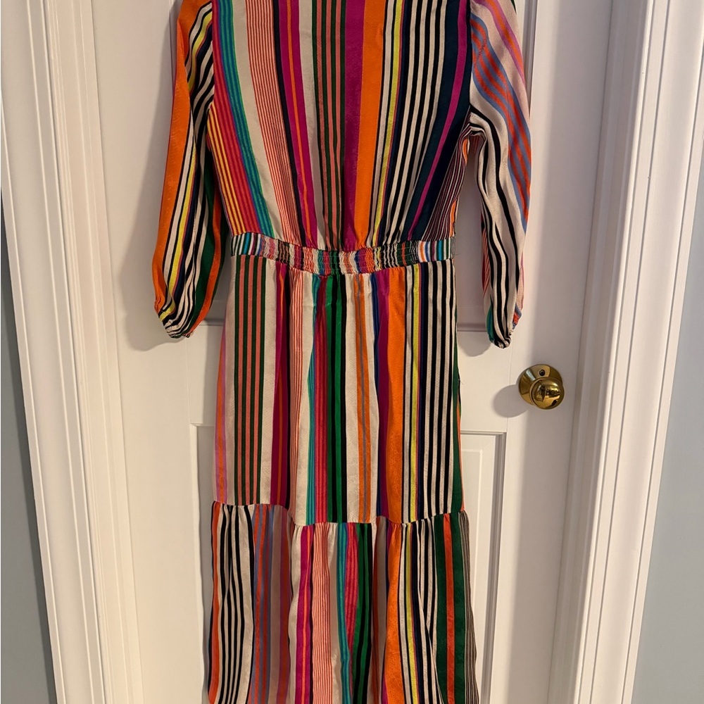 Vilagallo Colorful Striped Long Sleeve Dress - Picture 3 of 5
